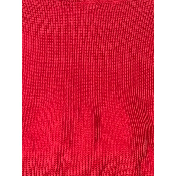 Vintage Red Turtleneck Sweater XL By Michael Carrie Long Sleeve Acrylic - Picture 14 of 15